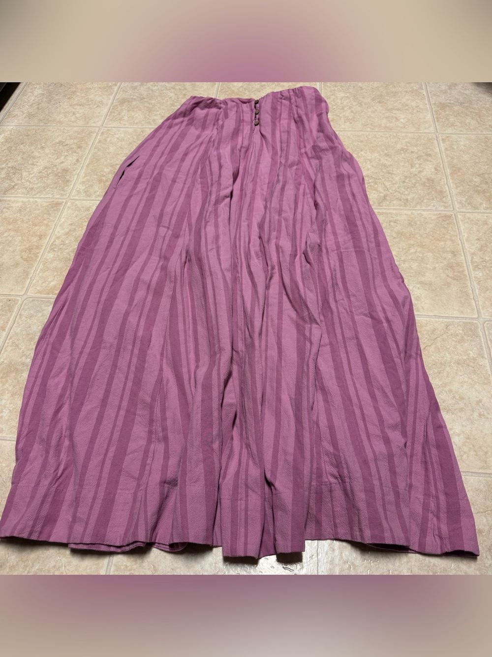 FREE PEOPLE All For Sun Maxi Dress in Mauve Orchid Size Small - Picture 4 of 5